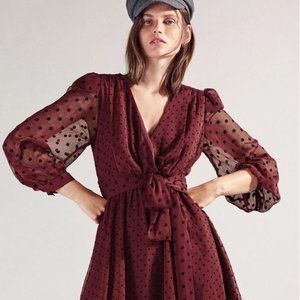 Zara Dotted Mesh Mini Dress